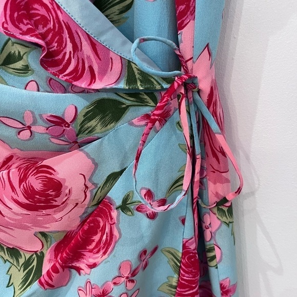 Genuine Silk Spencer Jeremy short sleeve floral dress size 10 - Picture 3 of 9